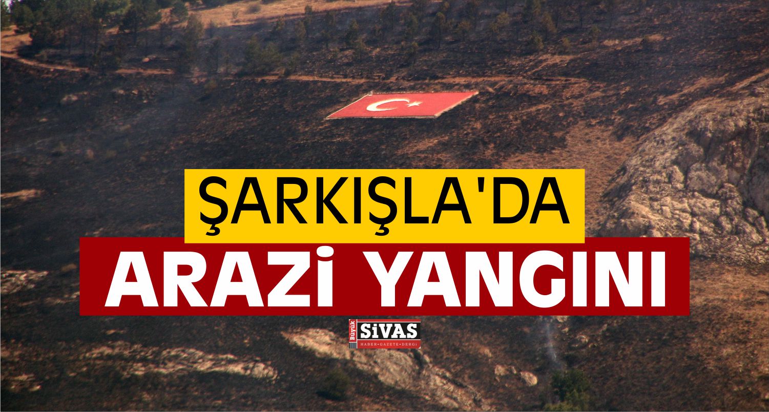 Şarkışla’da Arazi Yangını