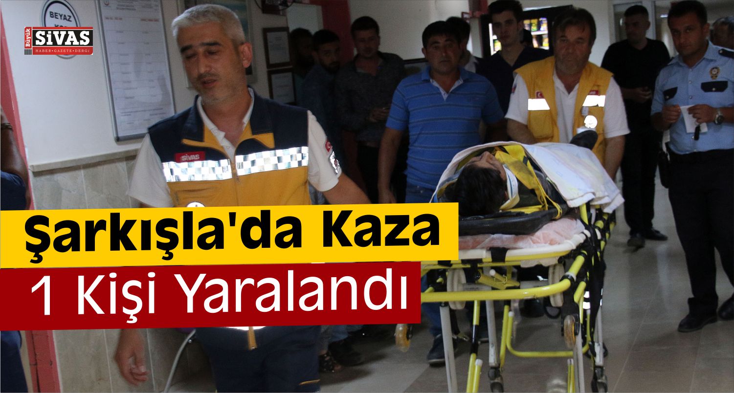 Şarkışla'da Otomobil Bisikletle Çarpıştı