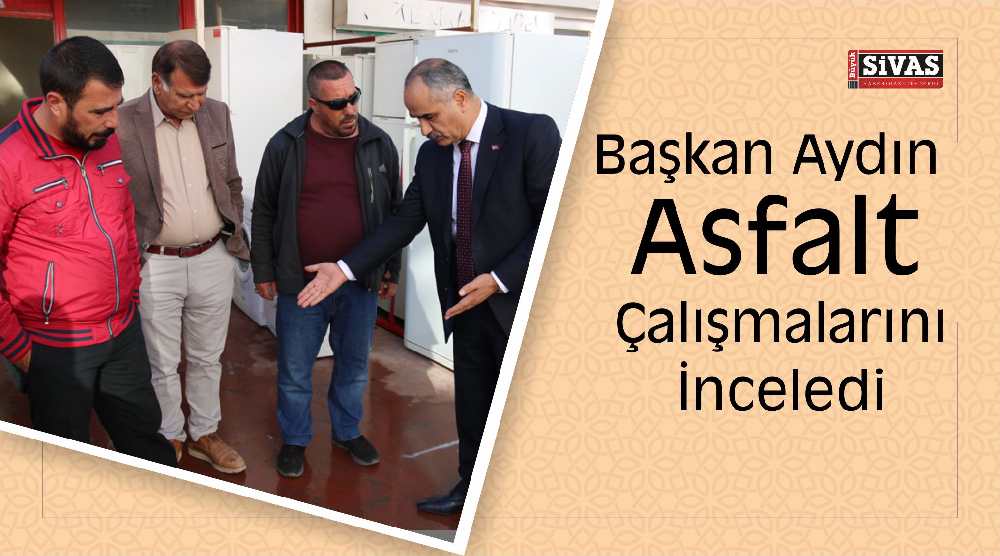 Başkan Sami Aydın Asfalt Çalışmalarını İnceledi
