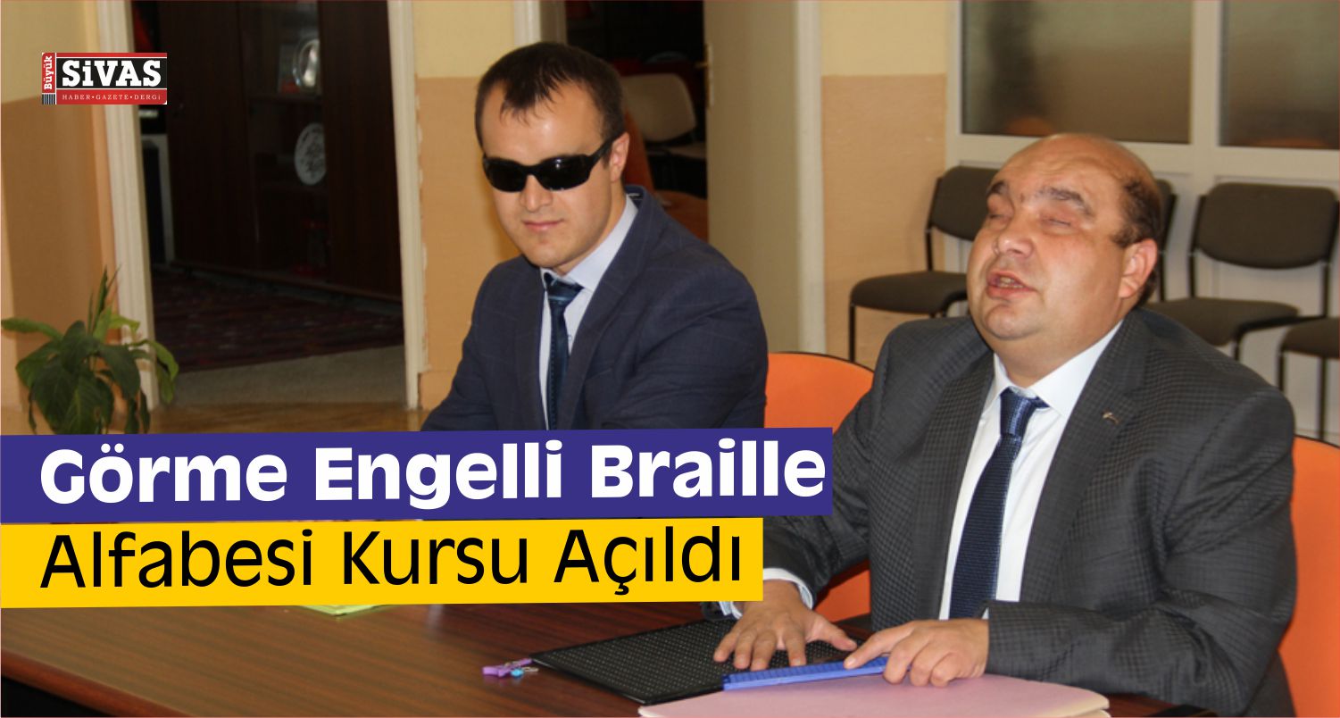 Öğrencilere Braille Alfabesi Kursu