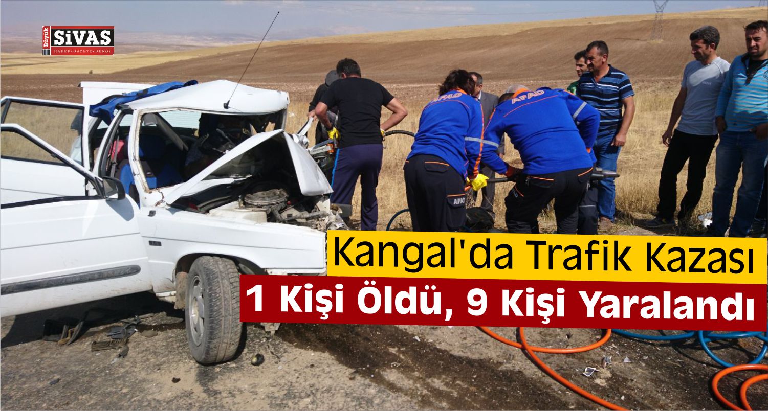 Kangal'da Trafik Kazası
