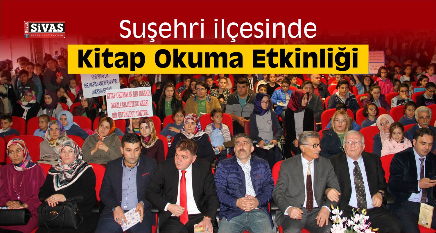 Suşehri’nde Kitap Okuma Etkinliği Düzenlendi