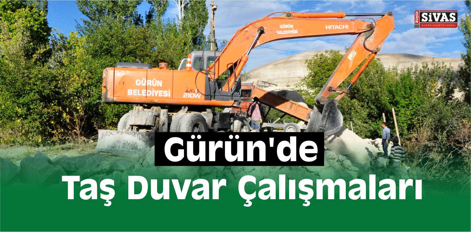 Gürün’de Taş Duvar Çalışmaları