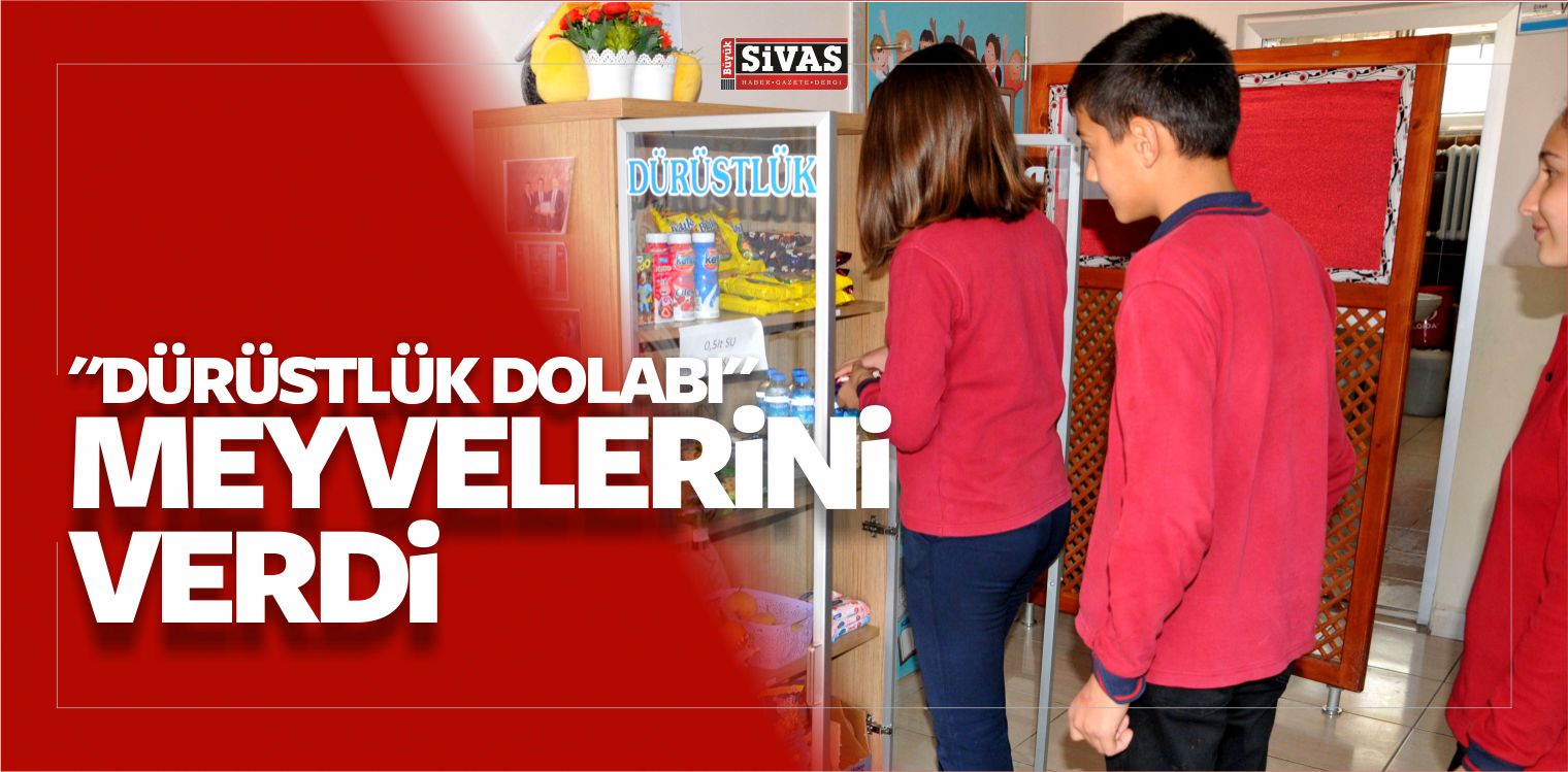 Ulaş ilçesinde “Dürüstlük Dolabı” Meyvelerini Verdi