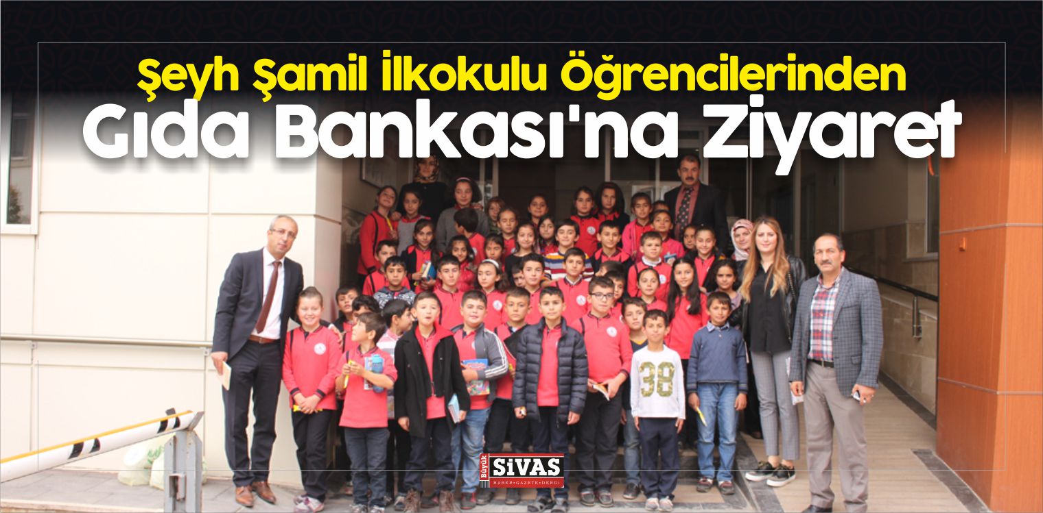 Şeyh Şamil İlkokulu Öğrencilerinden Gıda Bankası’na Ziyaret