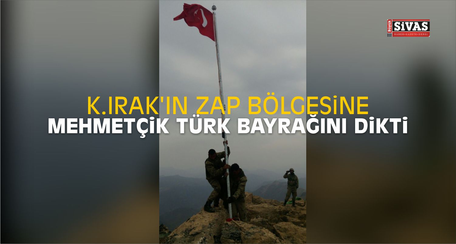 mehmetçik türk bayrağını dikti