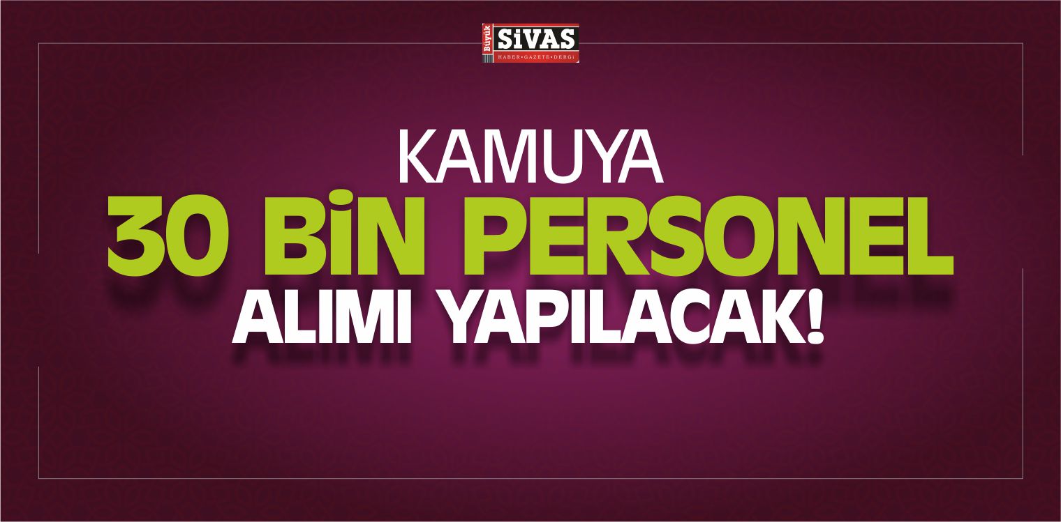 Kamuya 30 Bin Personel Alımı Yapılacak! Hangi Kurum Kaç Personel?