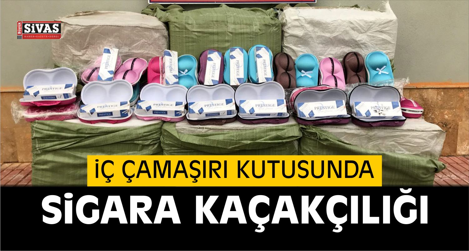 İç Çamaşırı Kutusunda Sigara Kaçakçılığı