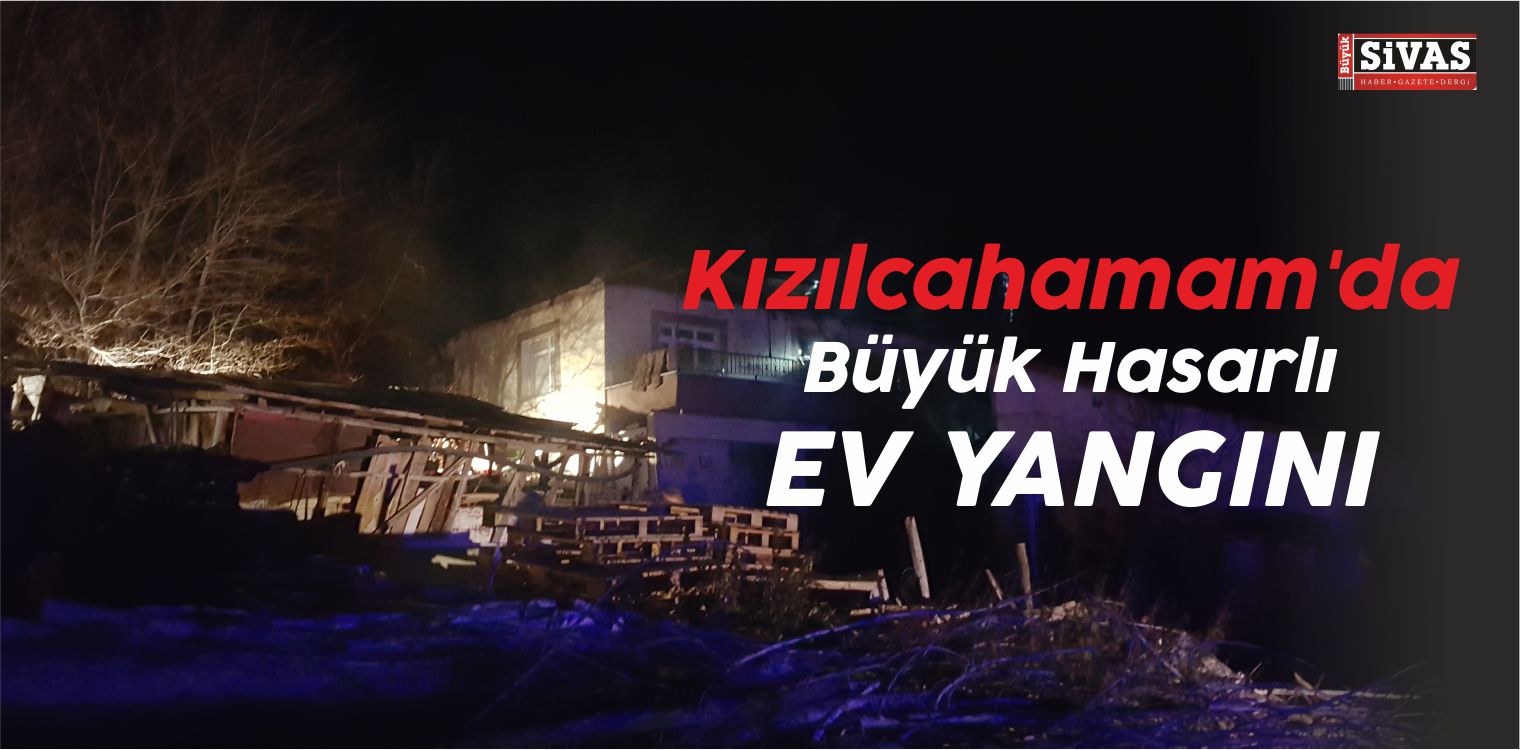 Kızılcahamam’da Ev Yangını