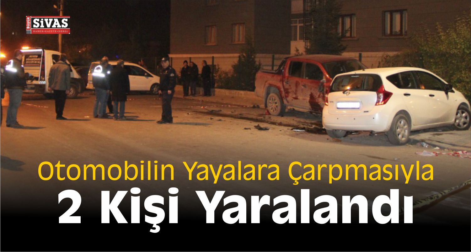 Sivas'ta Trafik Kazasında 2 kişi yaralandı