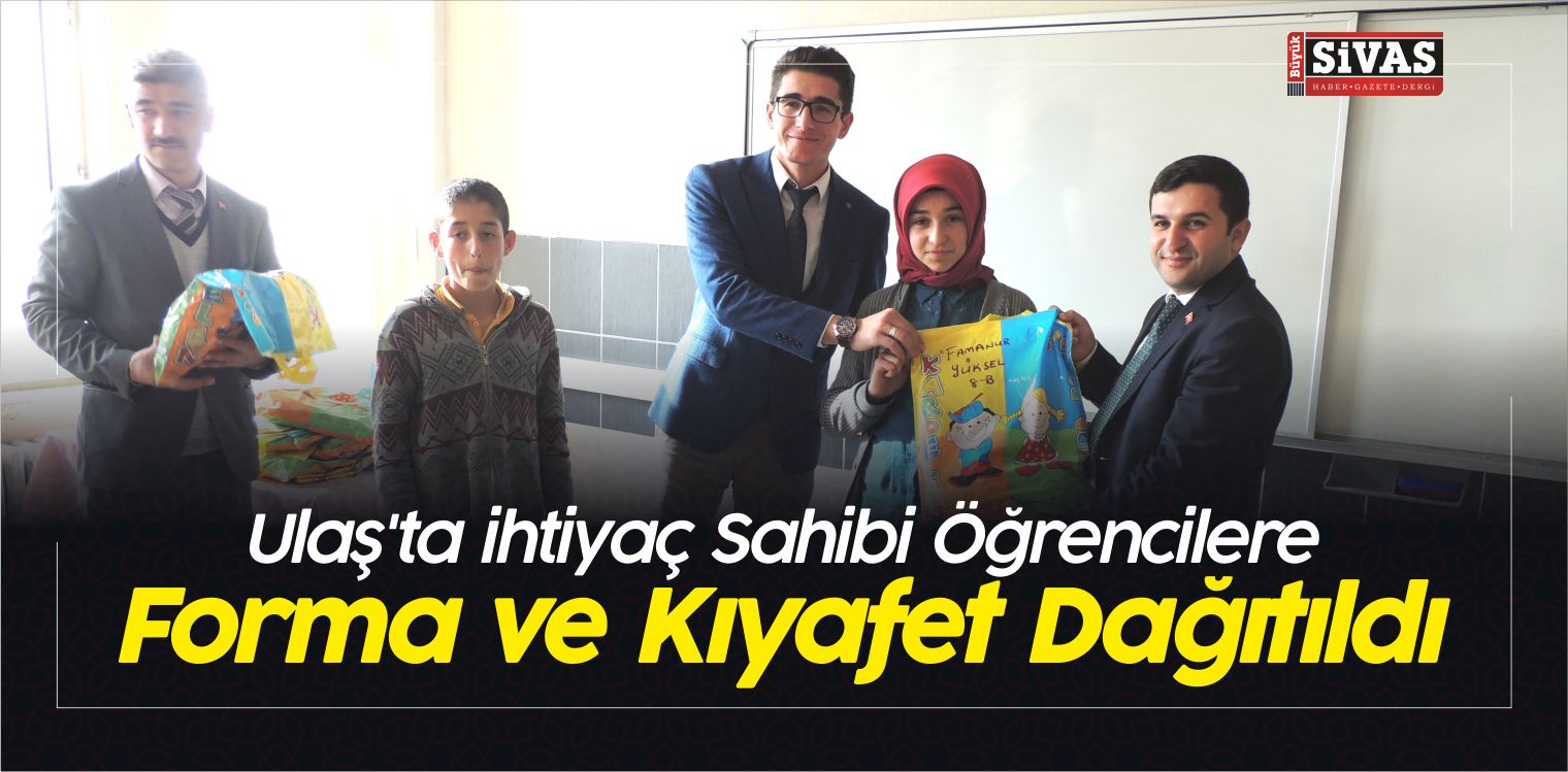 Ulaş’ta ihtiyaç Sahibi Öğrencilere Forma ve Kıyafet Dağıtıldı