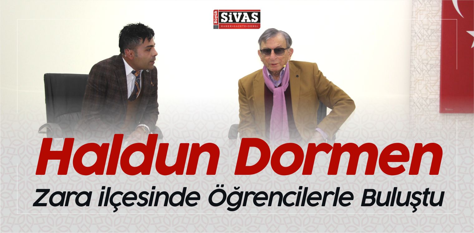 Haldun Dormen, Zara ilçesinde Öğrencilerle Buluştu