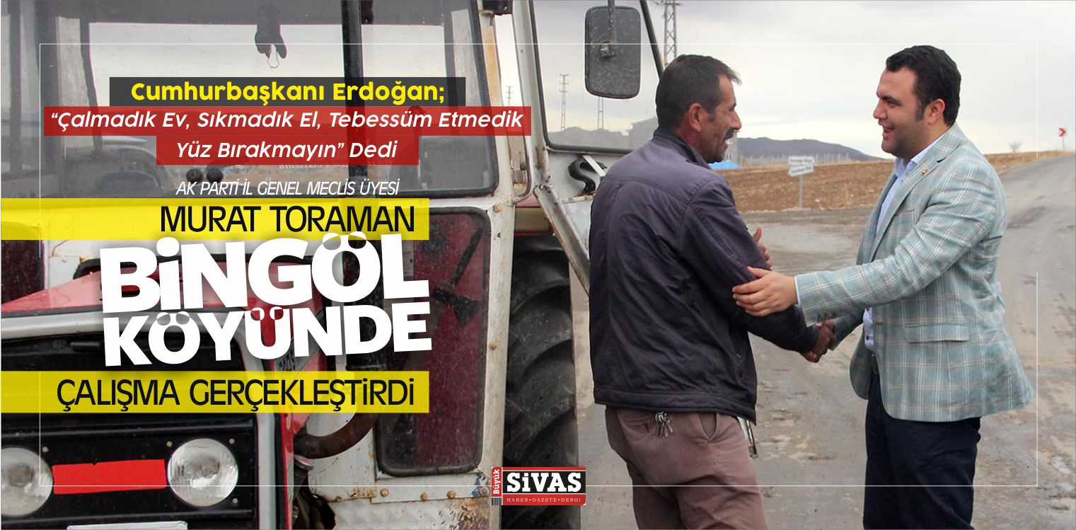 Murat Toraman Bingöl Köyünde Çalışma Gerçekleştirdi