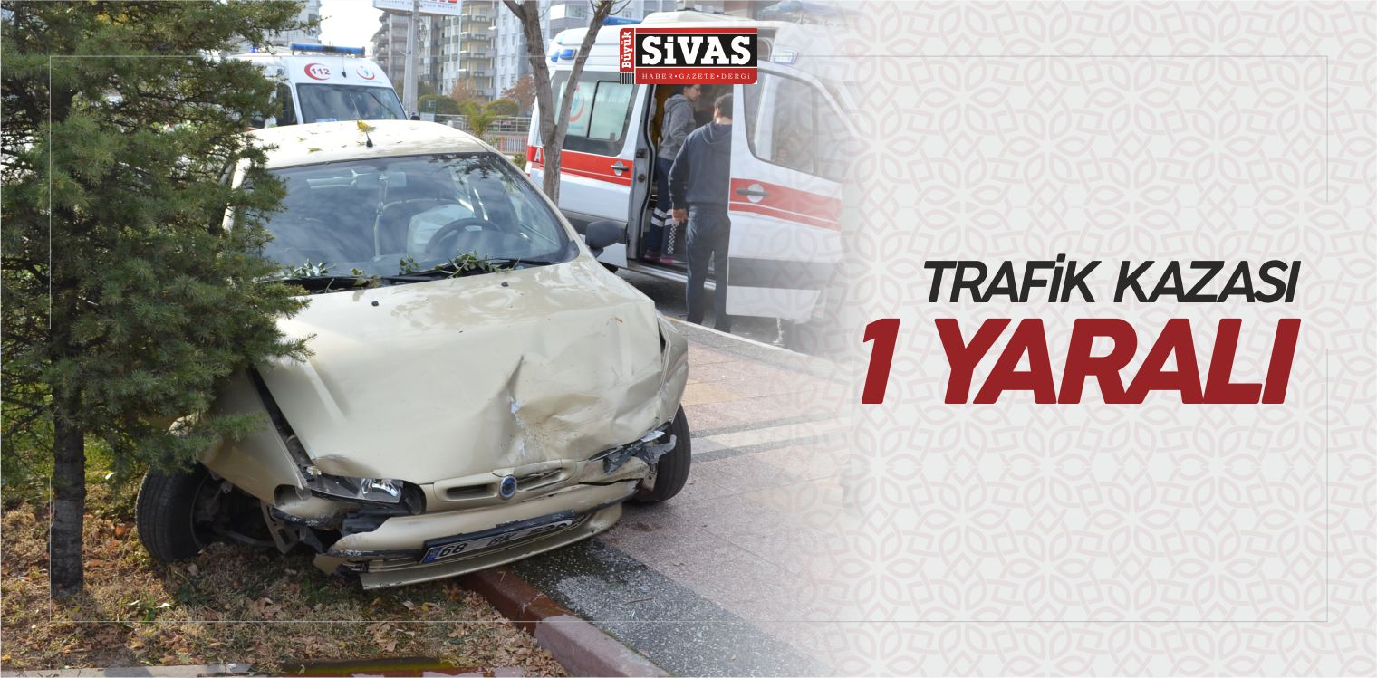 Ticari Araç ile Otomobilin Çarpışması Sonucu 1 Kişi Yaralandı