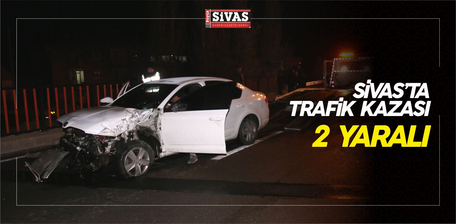 Şarkışla ilçesinde Meydana Gelen Trafik Kazasında 2 Kişi Yaralandı