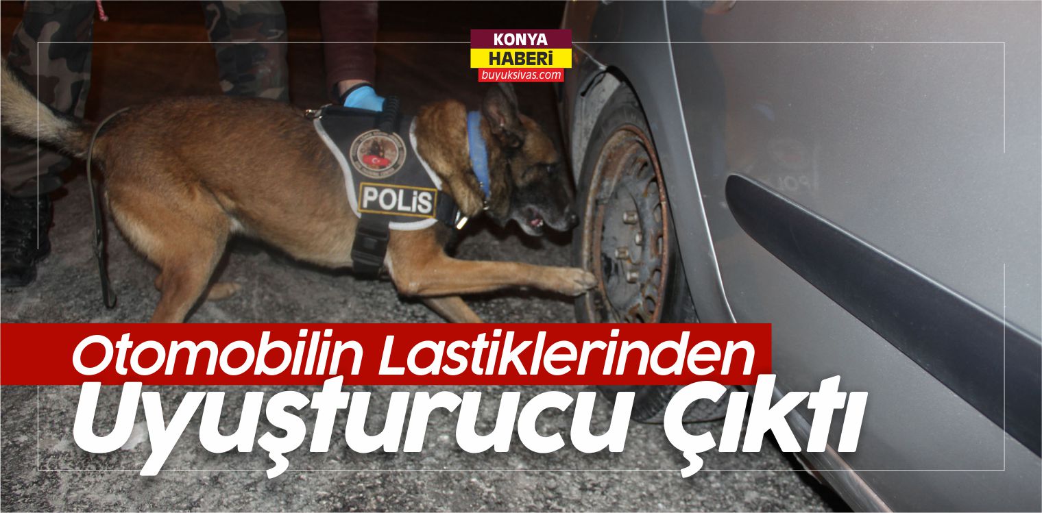 Otomobilin Lastiklerinde 2 Kilo 145 Gram Eroin Bulundu