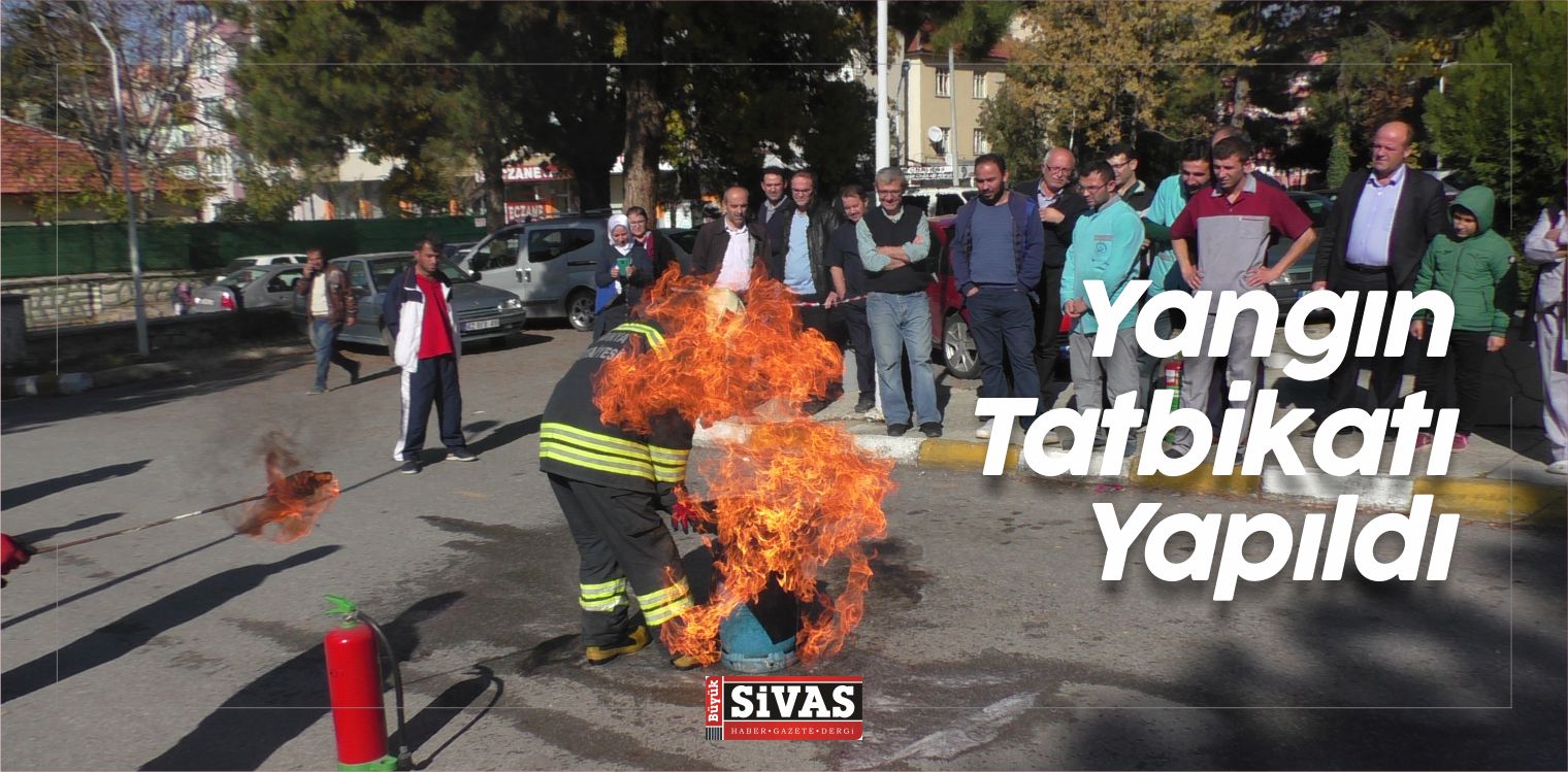 Hastane Personelinin Katıldığı Yangın Tatbikatı Yapıldı