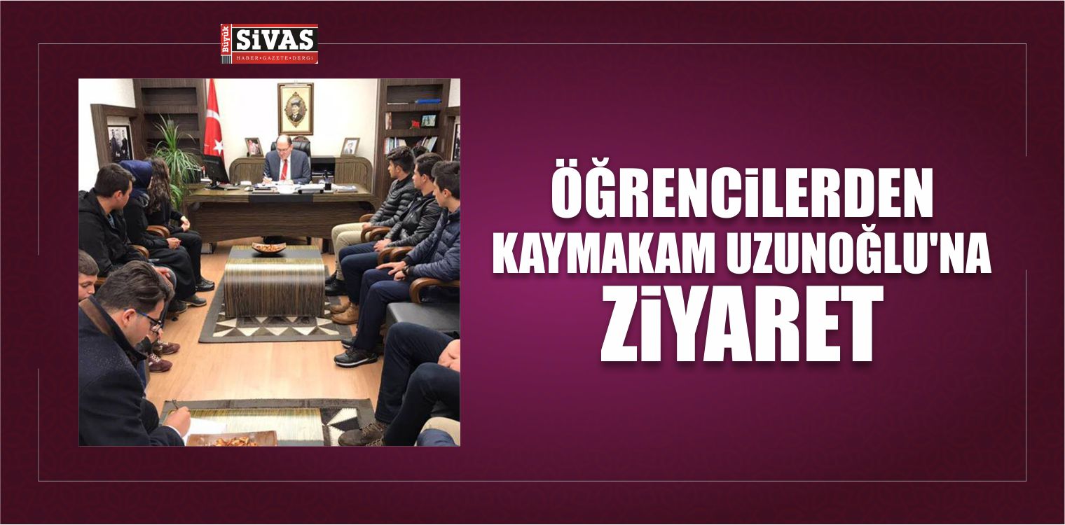 Öğrenciler Suşehri Kaymakamını Ziyaret Etti