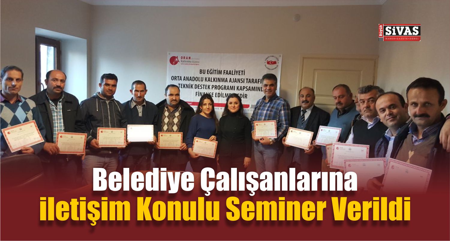 Doğanşar’da Belediye Çalışanlarına Seminer Verildi