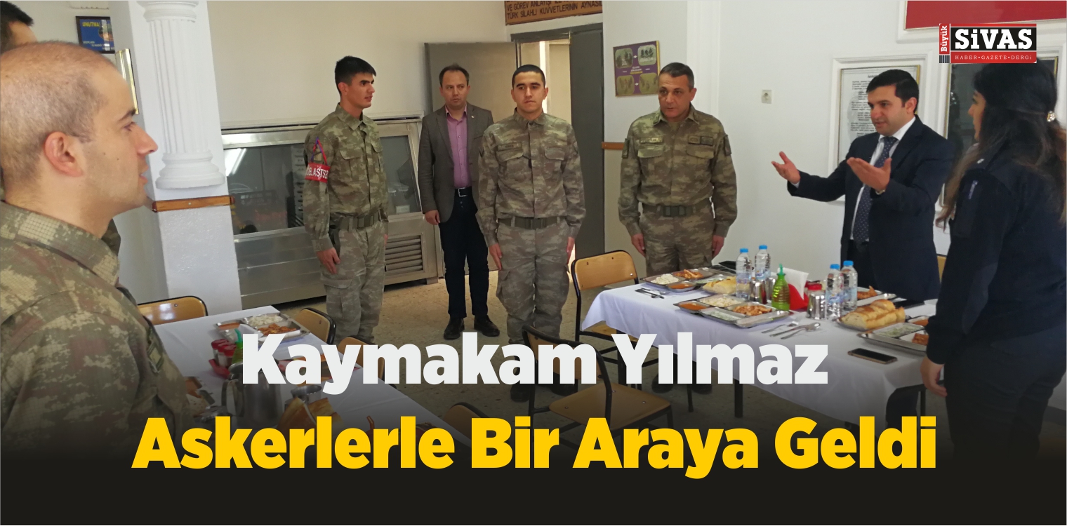 Kaymakam Mahmut Sami Yılmaz Askerlerle Bir Araya Geldi