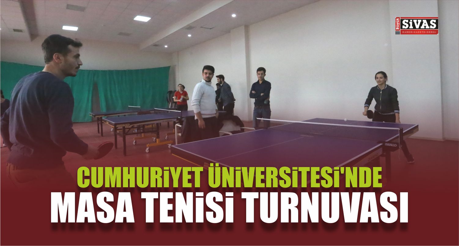 CÜ’de Masa Tenisi Turnuvası