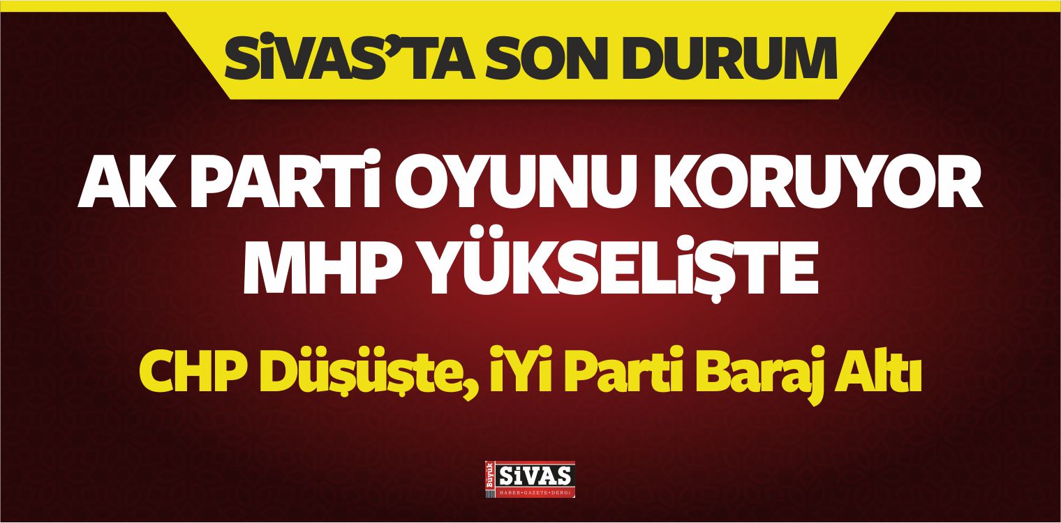 Sivas’ta Bugün Seçim Olsa Hangi Partiye Oy Verirsiniz ? Anketi Devam Ediyor