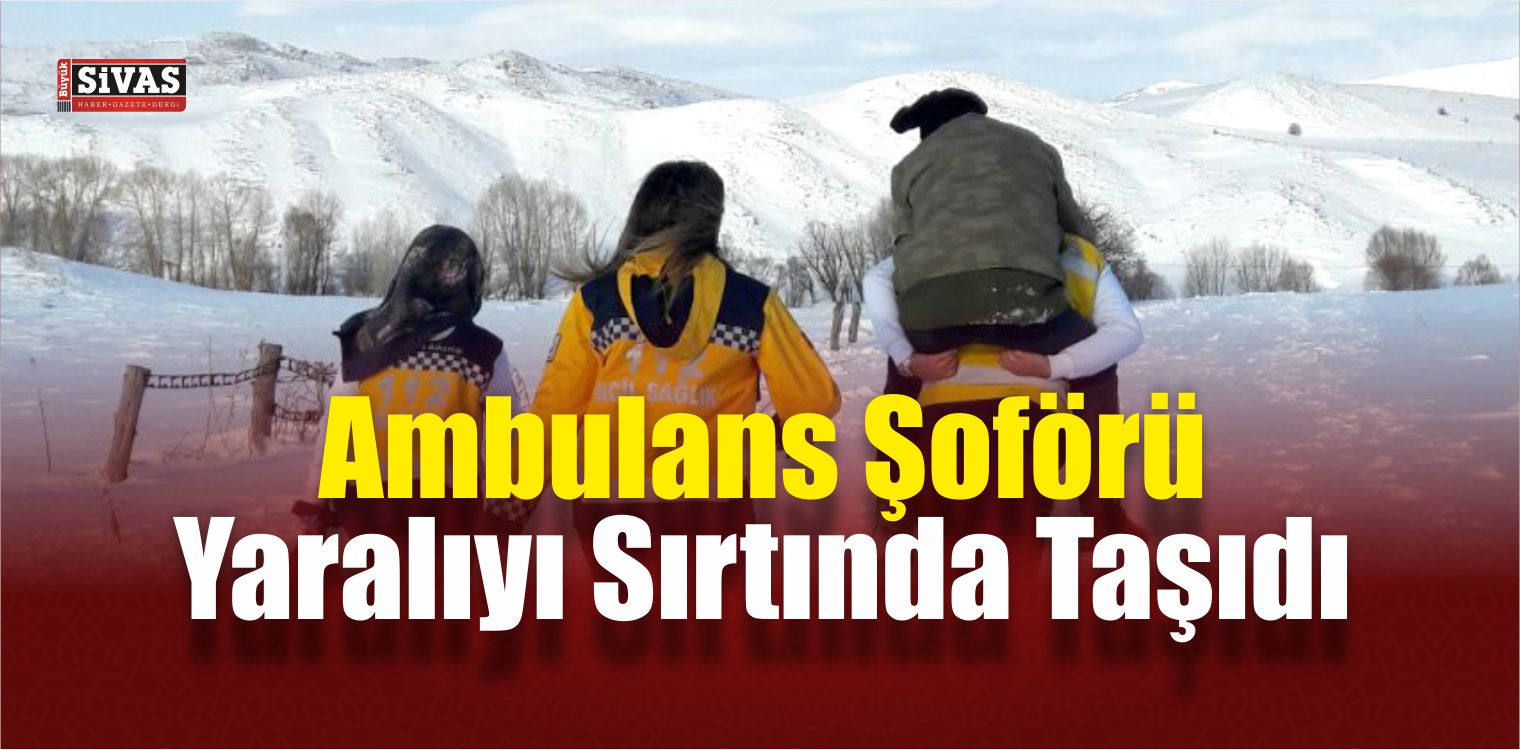 Ambulans Şoförü Yaralıyı Sırtında Taşıdı