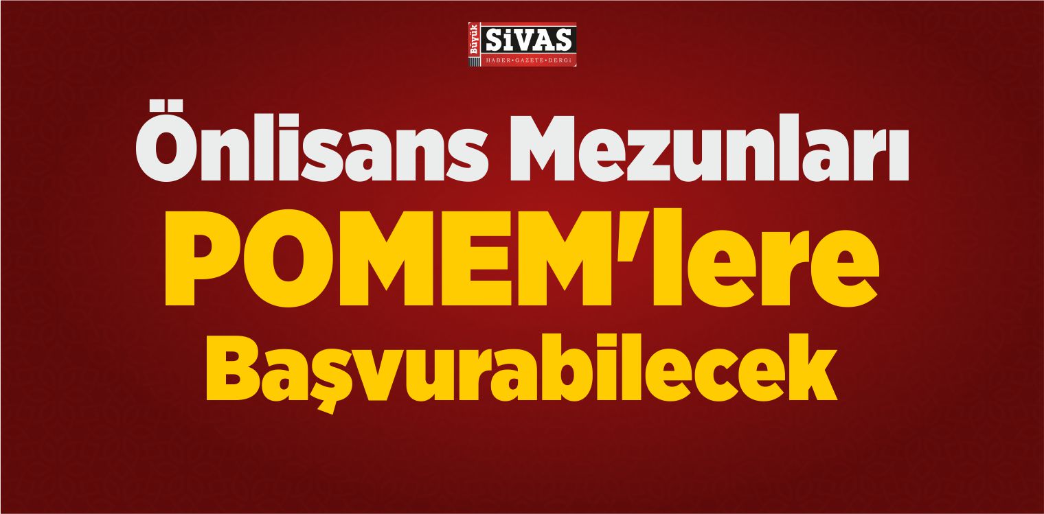 Önlisans Mezunları POMEM’lere Başvurabilecek