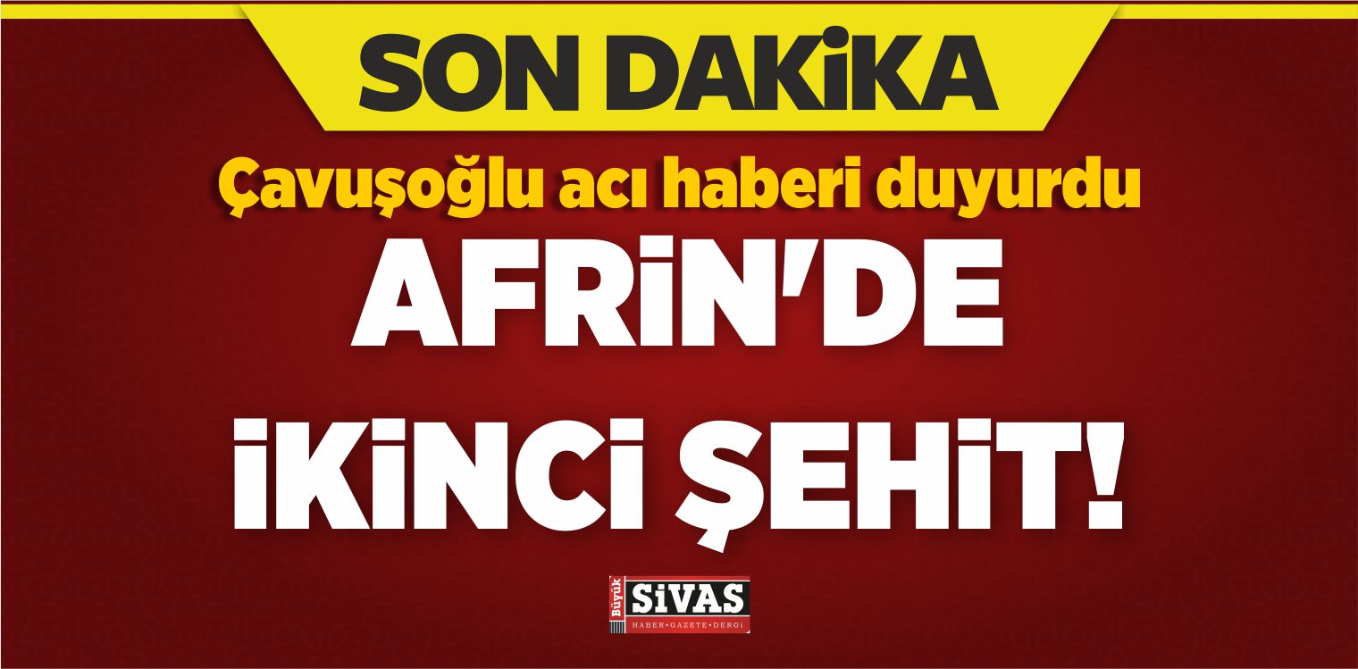 Afrin’deki Zeytin Dalı Harekatında İkinci Şehit!