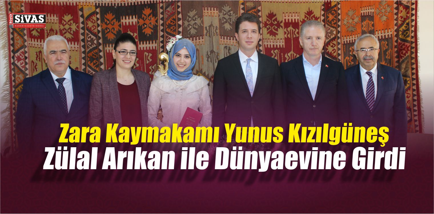 Zara Kaymakamı Kızılgüneş Dünyaevine Girdi