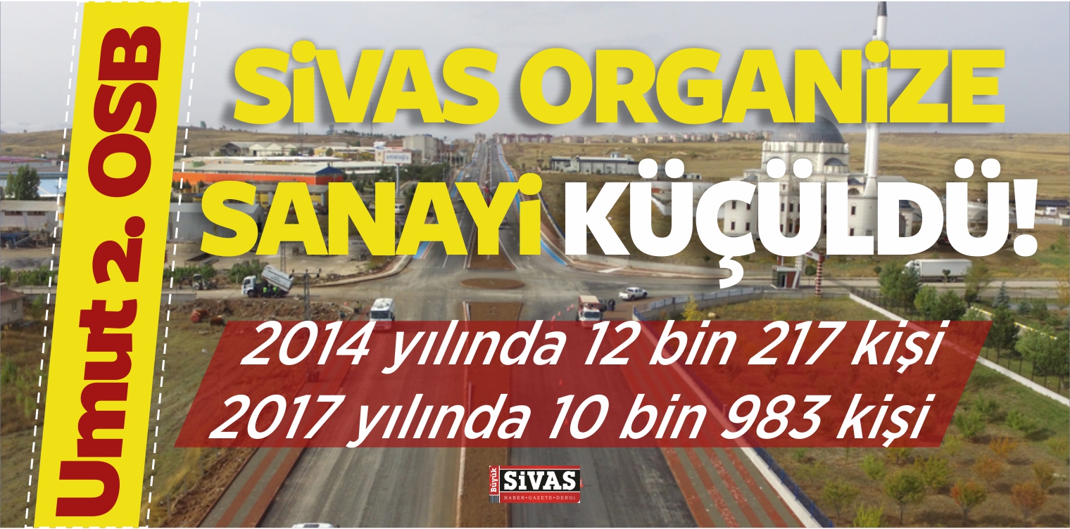 Sivas Organize Sanayi Bölgesinde Çalışan Sayısı DÜŞÜYOR!