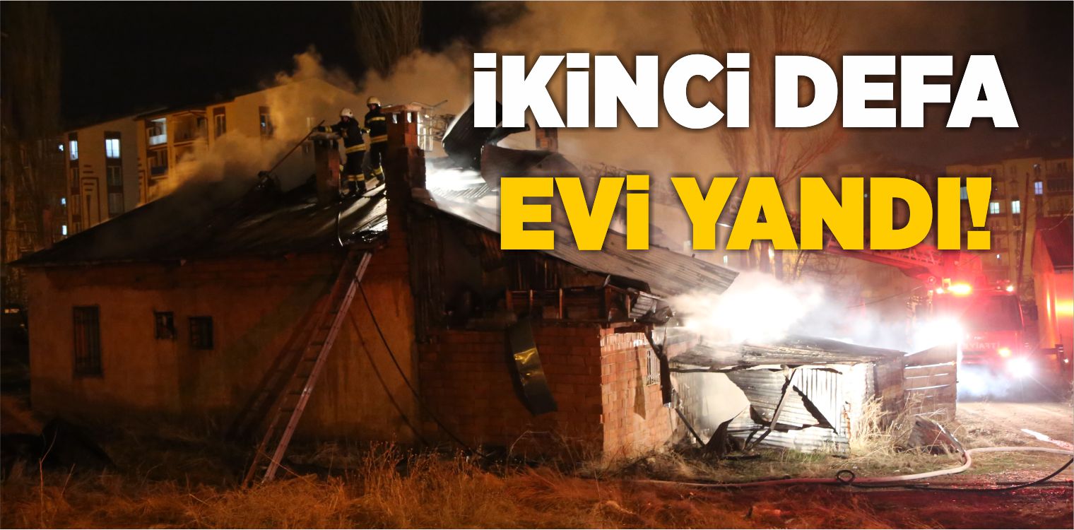 Sivas’ta Tek Katlı Evde Yangın Çıktı!