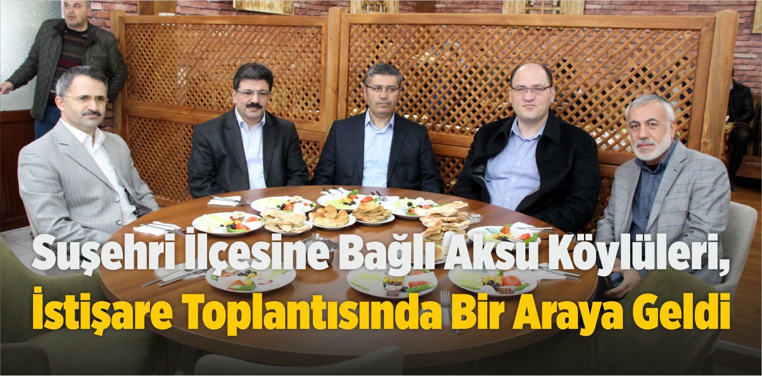 Aksu Köylüleri, İstişare Toplantısında Bir Araya Geldi