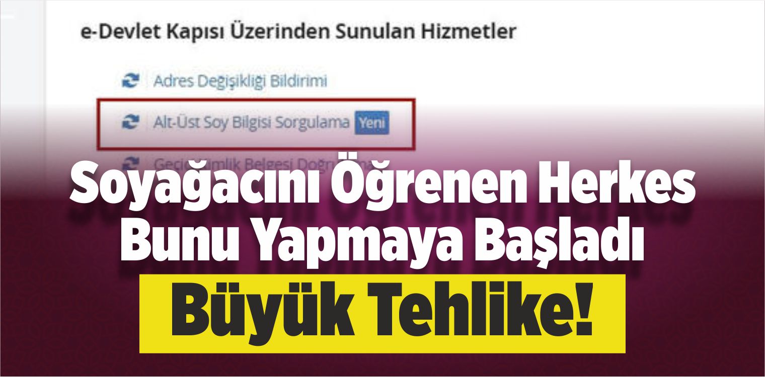 Soyağacı Bilgilerinizi Kimseyle Paylaşmayın!