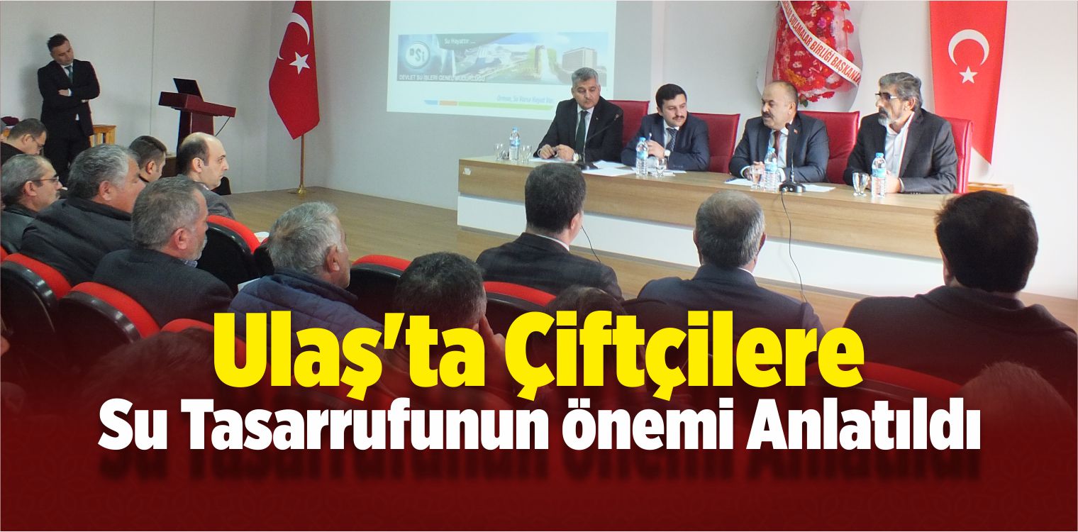 Ulaş’ta Çiftçilere Su Tasarrufunun Önemi Anlatıldı