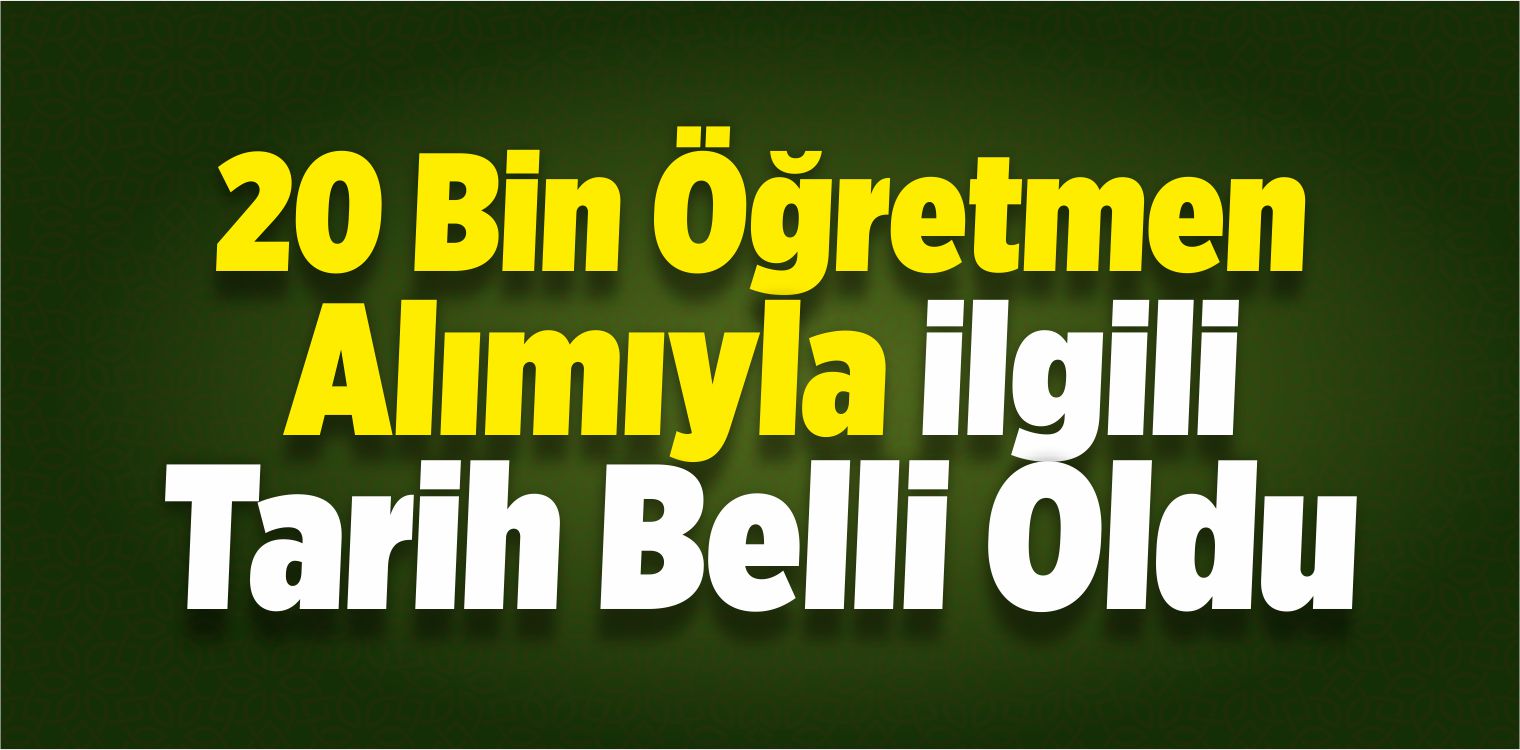 Sözleşmeli Öğretmenlik Başvuruları Belli Oldu!