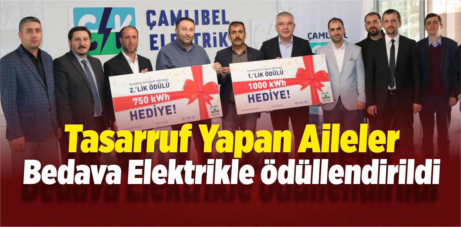 Tasarruf Yapan Aileler Bedava Elektrikle Ödüllendirildi