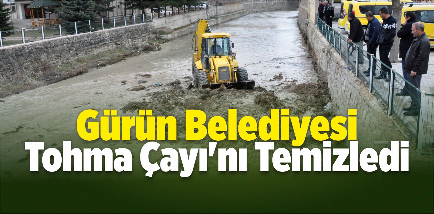 Gürün Belediyesi Tohma Çayı’nı Temizledi