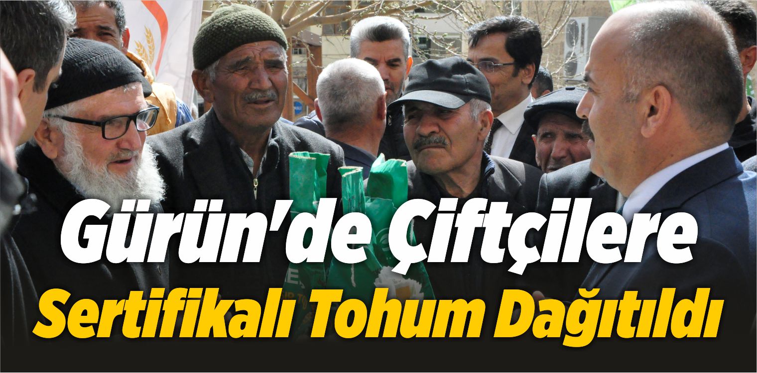 Gürün’de Çiftçilere Sertifikalı Tohum Dağıtıldı