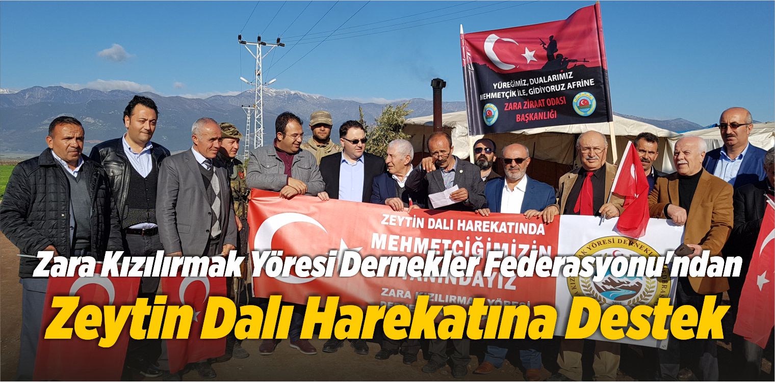 Zara KIYDEF’ten Zeytin Dalı Harekatına Destek