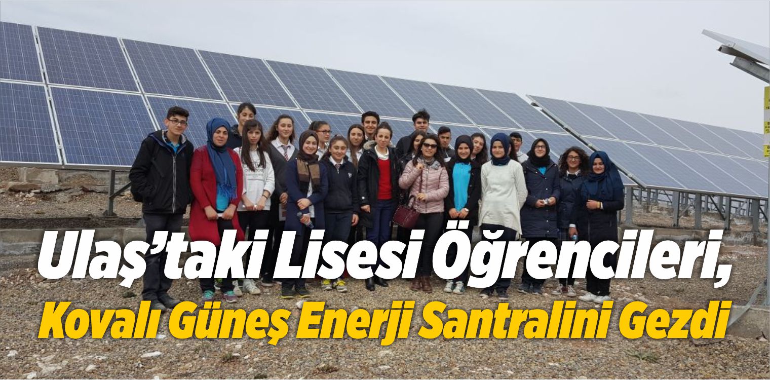Lisesi Öğrencileri, Kovalı Güneş Enerji Santralini Gezdi