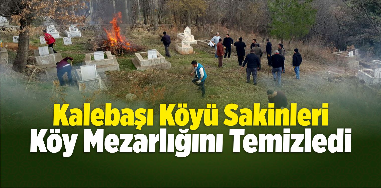 Köylülerden Mezarlık Temizliği