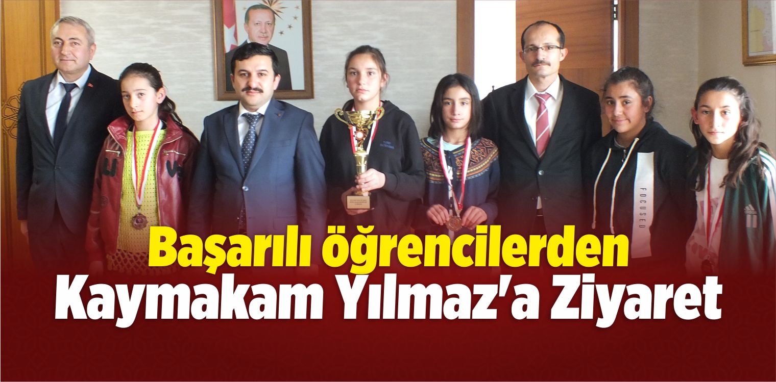 Başarılı Öğrencilerden Kaymakam Yılmaz’a Ziyaret