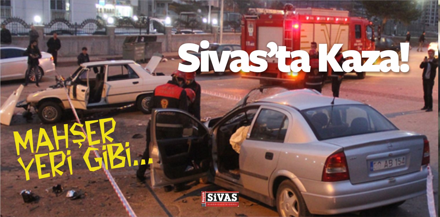 Sivas’ta Alkollü Vatandaş Kamyoneti Çaldı! Halk Otobüsüne Çarptı!