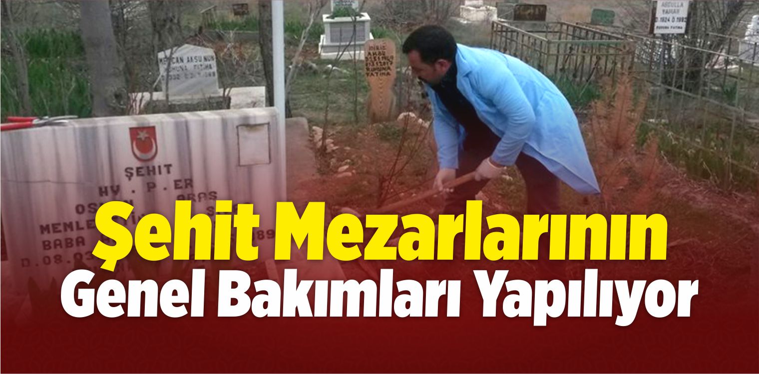 Şehit Mezarlarının Genel Bakımı
