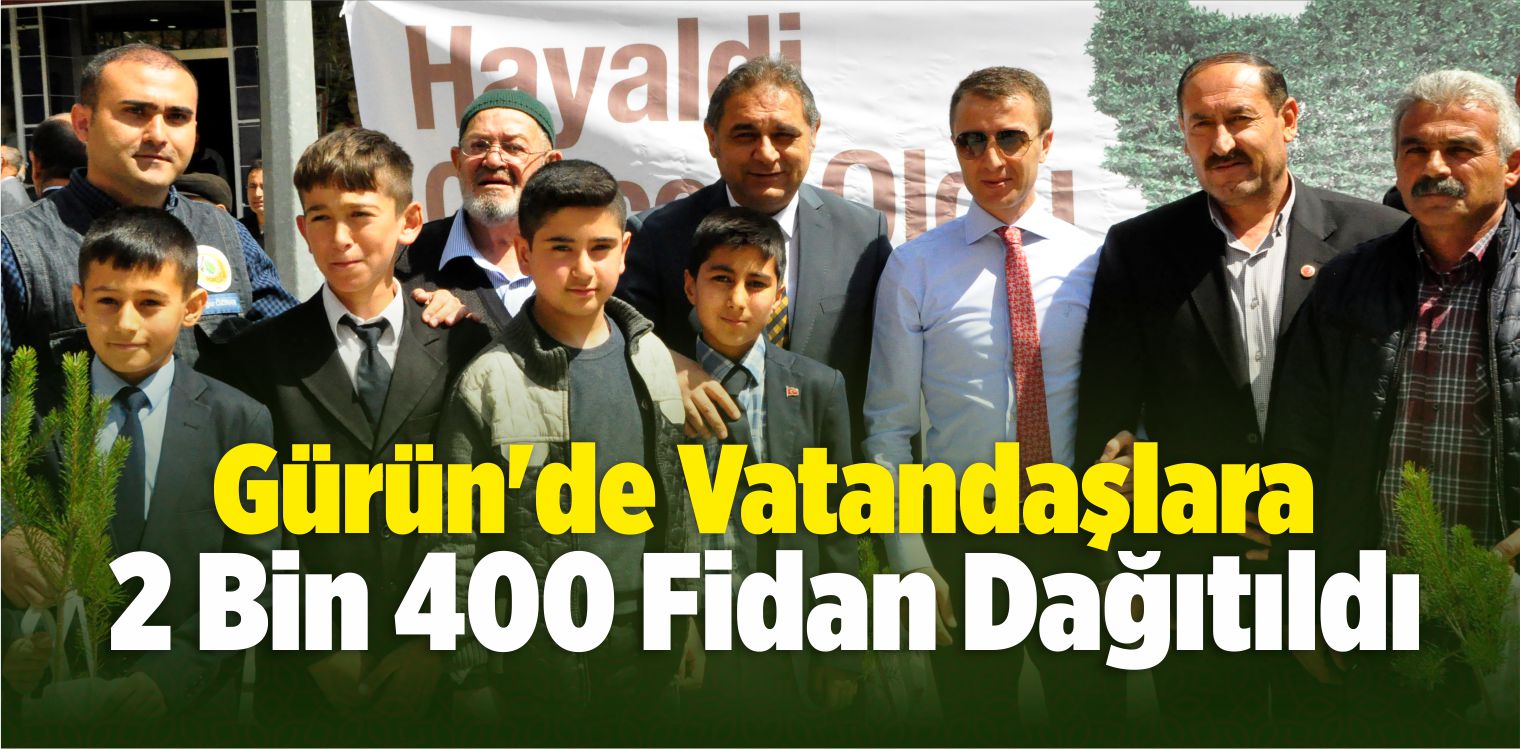 Gürün’de Vatandaşlara Fidan Dağıtıldı