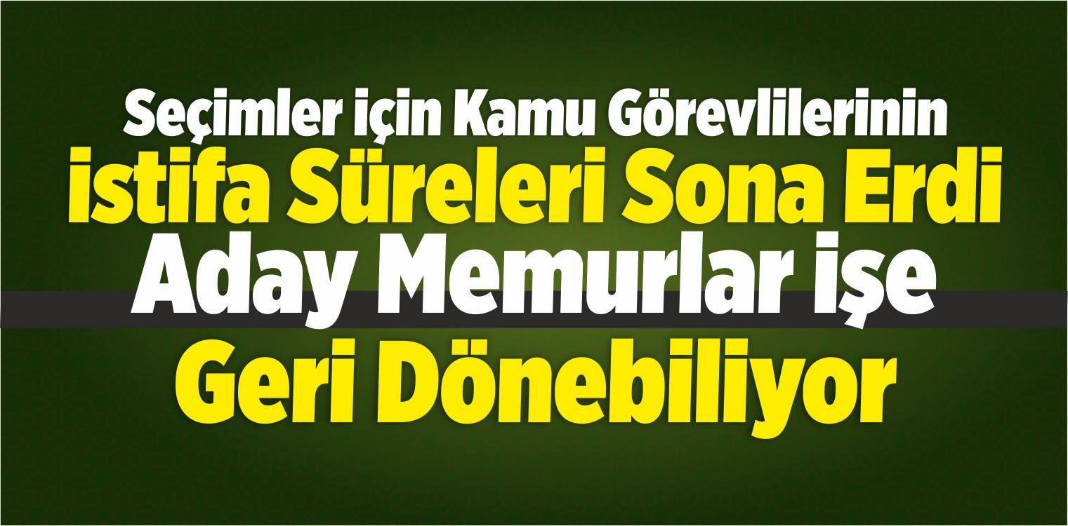 Kanun Değişti! İstifa Edene 1 Ay Süre