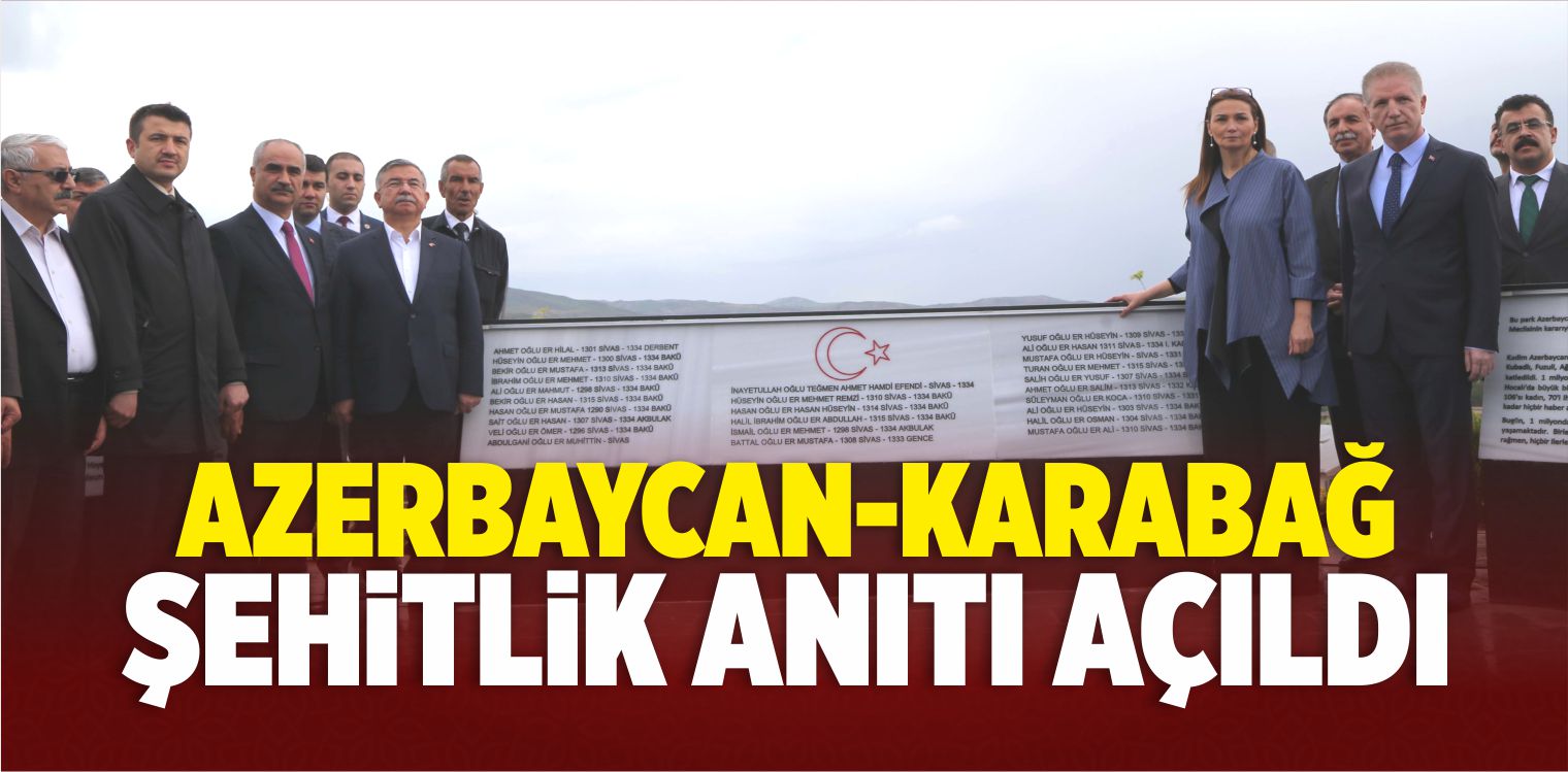 Azerbaycan-Karabağ Şehitlik Anıtı Açıldı