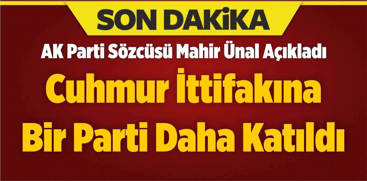 Cuhmur İttifakına Bir Parti Daha Katıldı