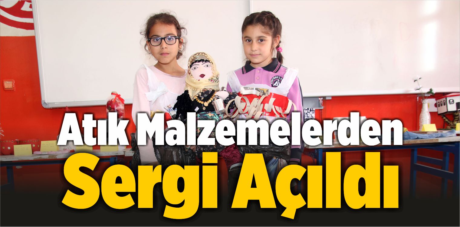 Atık Malzemelerden Yapılan Süs Eşyalarından Sergi Açıldı